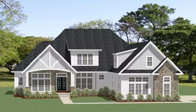 image of large country house plan 7065